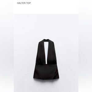 Black Halter Top Zara